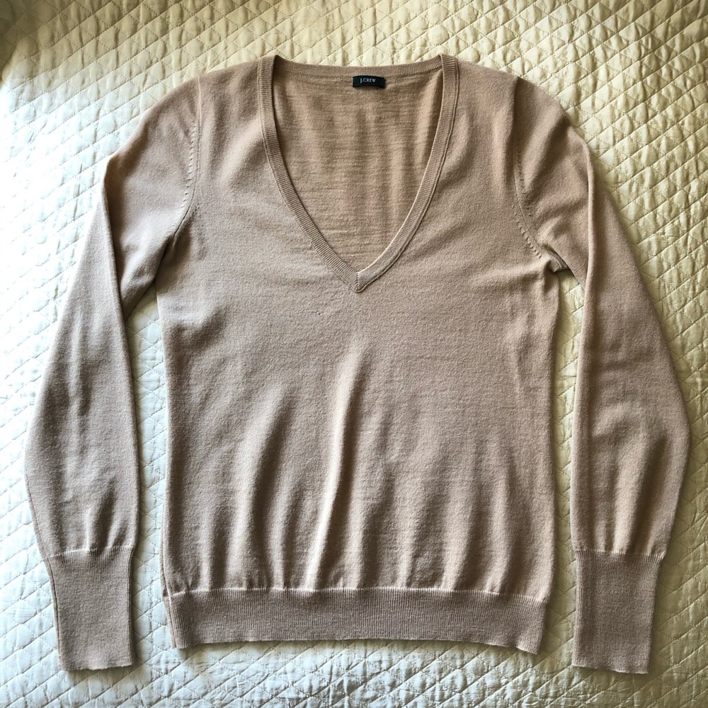 J. Crew Merino Wool V-Neck Sweater
